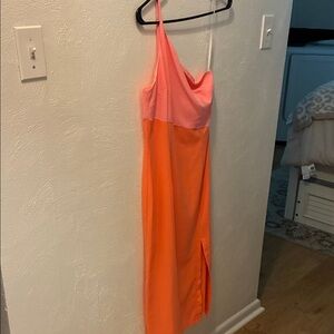 Petal & Pup - Pink and Orange Dress